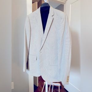 J. Crew Three Looms Japanese Seersucker Suit Jacket, 38R
